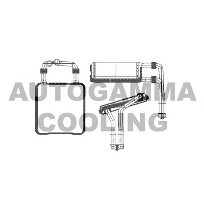 Photo Heat Exchanger, interior heating AUTOGAMMA 103457