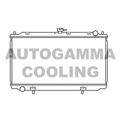 Photo Radiator, engine cooling AUTOGAMMA 103502