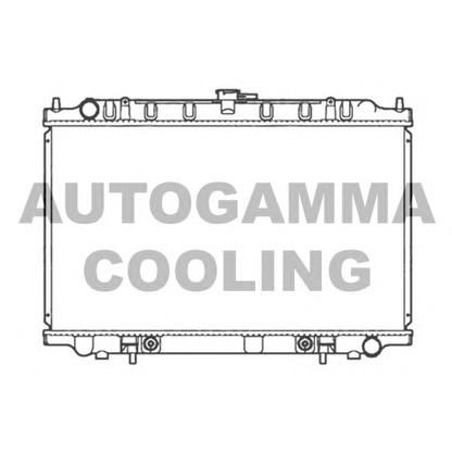 Photo Radiator, engine cooling AUTOGAMMA 103503