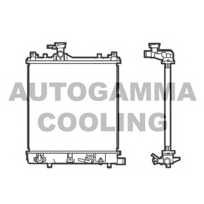 Foto Radiador, refrigeración del motor AUTOGAMMA 103531