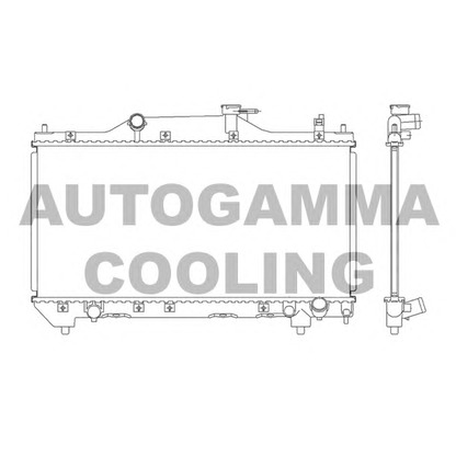 Фото Радиатор, охлаждение двигателя AUTOGAMMA 103534