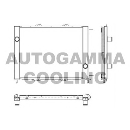 Photo Condenser, air conditioning AUTOGAMMA 103575