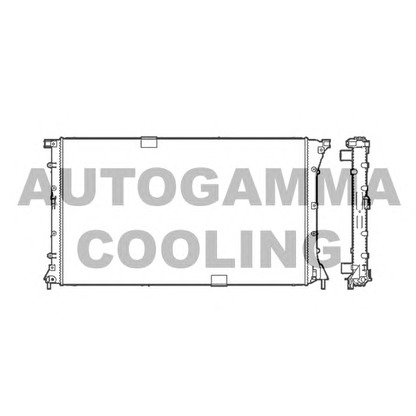 Photo Radiator, engine cooling AUTOGAMMA 103601