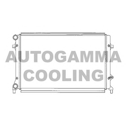 Photo Radiator, engine cooling AUTOGAMMA 103612