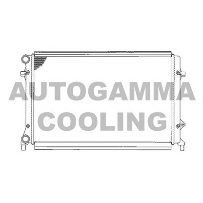 Photo Radiator, engine cooling AUTOGAMMA 103613