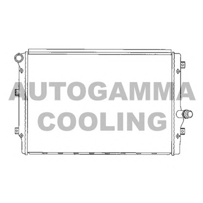Photo Radiator, engine cooling AUTOGAMMA 103614
