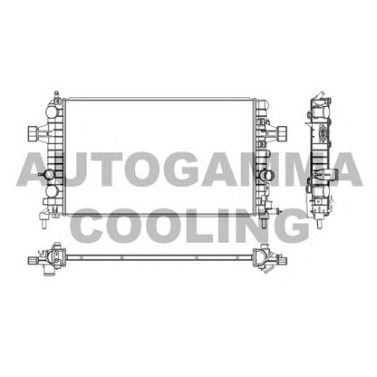 Foto Radiatore, Raffreddamento motore AUTOGAMMA 103628