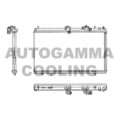 Photo Radiator, engine cooling AUTOGAMMA 103645