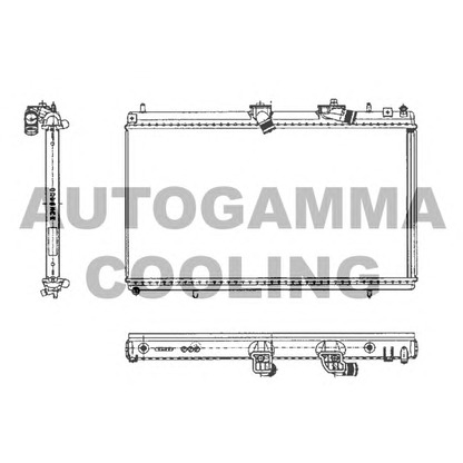 Foto Radiador, refrigeración del motor AUTOGAMMA 103646