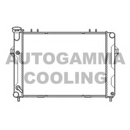 Photo Radiator, engine cooling AUTOGAMMA 103665