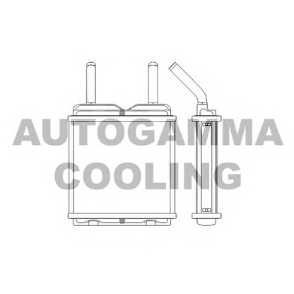 Zdjęcie Wymiennik ciepła, ogrzewanie wnętrza AUTOGAMMA 103689
