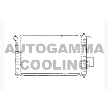 Photo Radiator, engine cooling AUTOGAMMA 103697