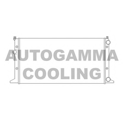 Photo Radiator, engine cooling AUTOGAMMA 103778