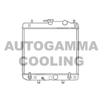 Photo Radiator, engine cooling AUTOGAMMA 103791