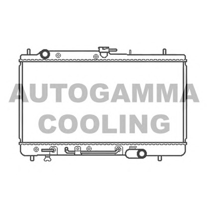 Photo Radiator, engine cooling AUTOGAMMA 103798
