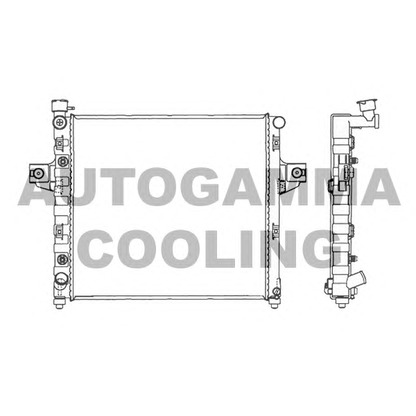 Zdjęcie Chłodnica, układ chłodzenia silnika AUTOGAMMA 103807