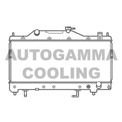 Photo Radiator, engine cooling AUTOGAMMA 103814