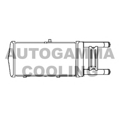 Photo Radiator, engine cooling AUTOGAMMA 103874