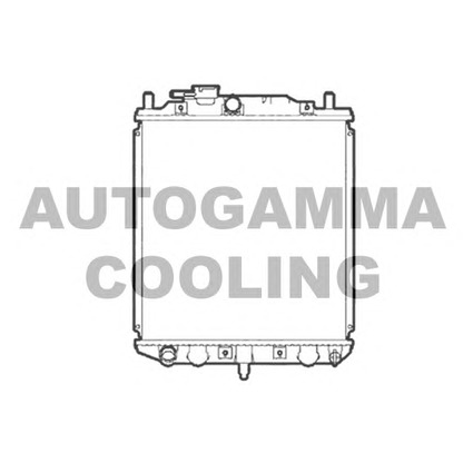 Photo Radiator, engine cooling AUTOGAMMA 103909