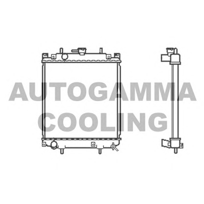 Foto Radiador, refrigeración del motor AUTOGAMMA 103911