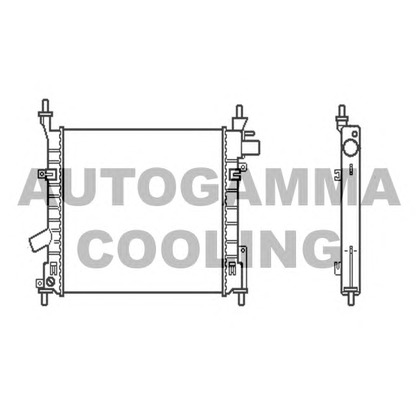 Zdjęcie Chłodnica, układ chłodzenia silnika AUTOGAMMA 103919
