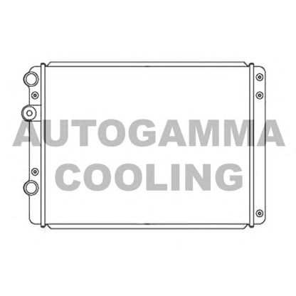 Photo Radiator, engine cooling AUTOGAMMA 103944