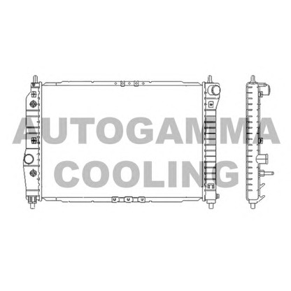 Photo Radiator, engine cooling AUTOGAMMA 103951