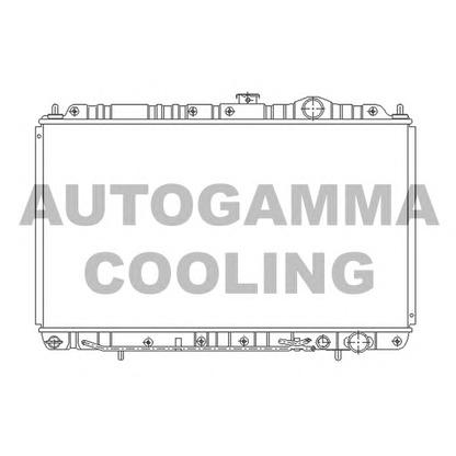 Photo Radiator, engine cooling AUTOGAMMA 103957