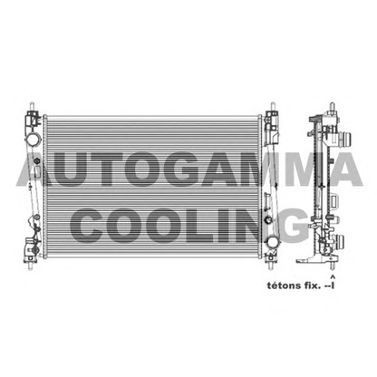Photo Radiator, engine cooling AUTOGAMMA 103987