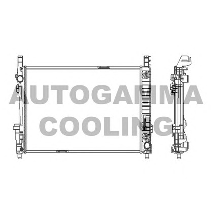 Foto Radiador, refrigeración del motor AUTOGAMMA 103994