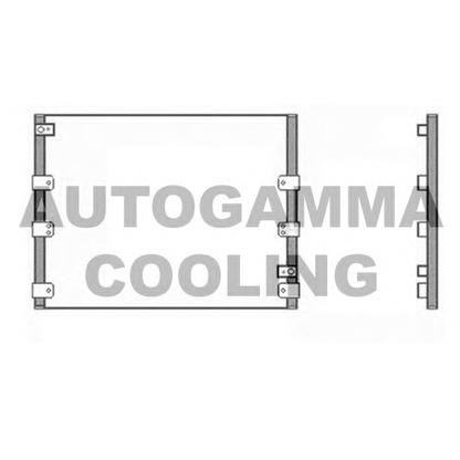Photo Condenser, air conditioning AUTOGAMMA 104001
