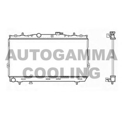 Photo Radiator, engine cooling AUTOGAMMA 104005