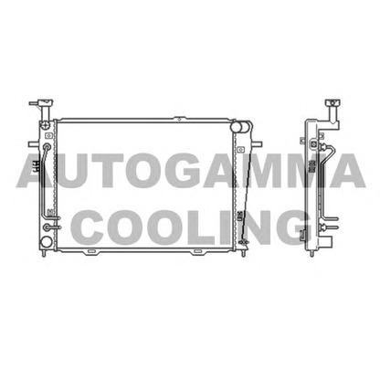 Foto Kühler, Motorkühlung AUTOGAMMA 104009