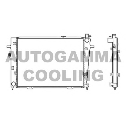 Zdjęcie Chłodnica, układ chłodzenia silnika AUTOGAMMA 104010