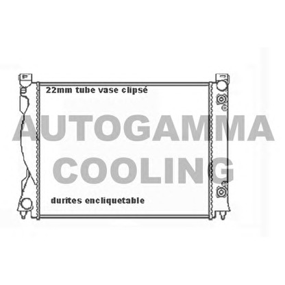 Zdjęcie Chłodnica, układ chłodzenia silnika AUTOGAMMA 104030