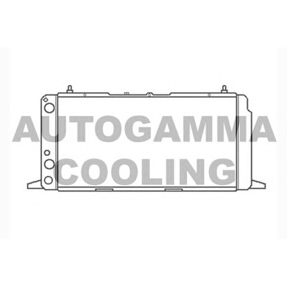 Photo Radiator, engine cooling AUTOGAMMA 104037