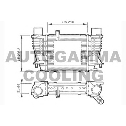 Photo Intercooler, charger AUTOGAMMA 104050