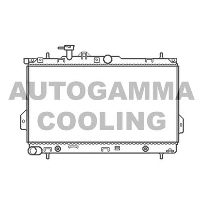 Photo Radiator, engine cooling AUTOGAMMA 104067