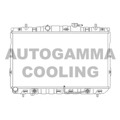 Photo Radiator, engine cooling AUTOGAMMA 104077
