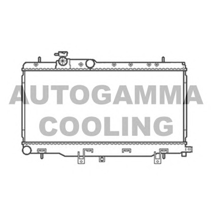 Фото Радиатор, охлаждение двигателя AUTOGAMMA 104105