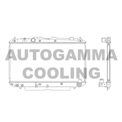 Photo Radiator, engine cooling AUTOGAMMA 104115