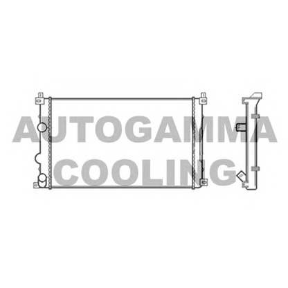 Photo Radiator, engine cooling AUTOGAMMA 104117