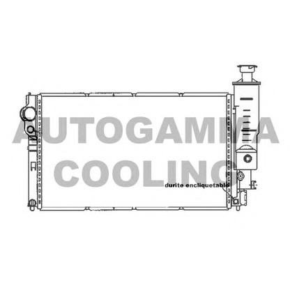 Photo Radiator, engine cooling AUTOGAMMA 104121
