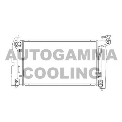 Photo Radiator, engine cooling AUTOGAMMA 104126