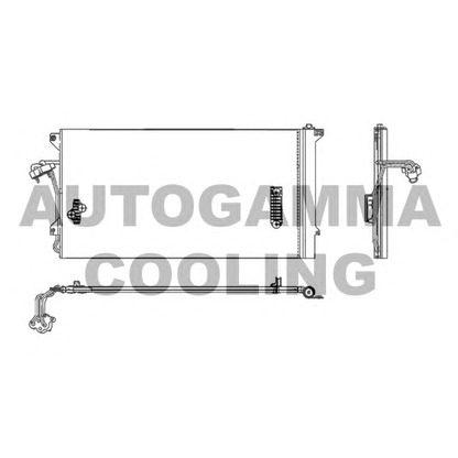 Photo Condenser, air conditioning AUTOGAMMA 104128