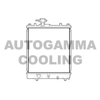Photo Radiator, engine cooling AUTOGAMMA 104148