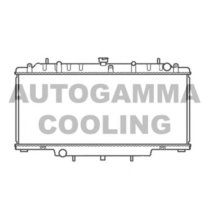 Foto Radiador, refrigeración del motor AUTOGAMMA 104157