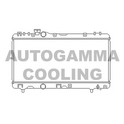 Foto Radiador, refrigeración del motor AUTOGAMMA 104162