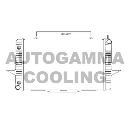 Foto Radiador, refrigeración del motor AUTOGAMMA 104165