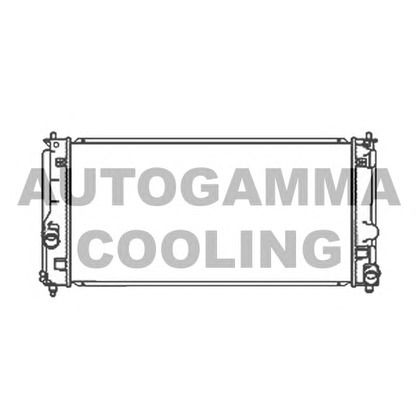 Photo Radiator, engine cooling AUTOGAMMA 104193